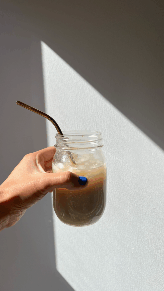 Protein shake to beat the afternoon slump.