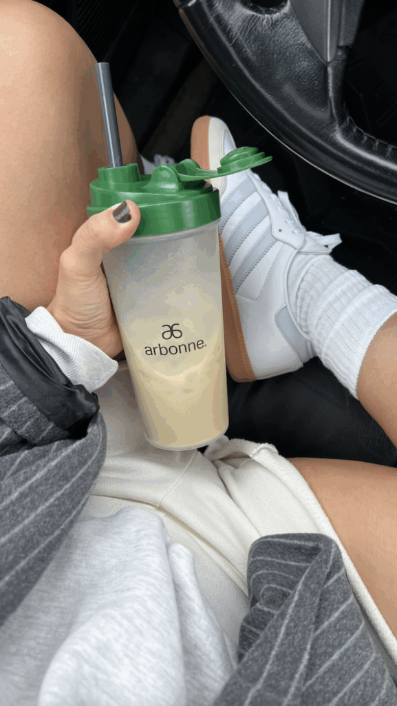 Protein shake to beat the afternoon slump.